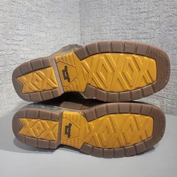 Georgia Boots Men's Size 8M US Back Zipper Steel Toe Waterproof Boots GB00267 - Picture 9 of 10